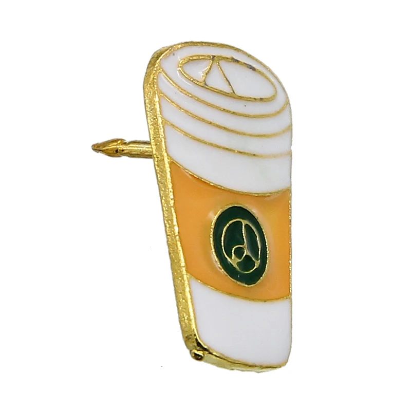 Брошь с эмалью из мультфильма молоко сок кола кофе джинсовая куртка значок на