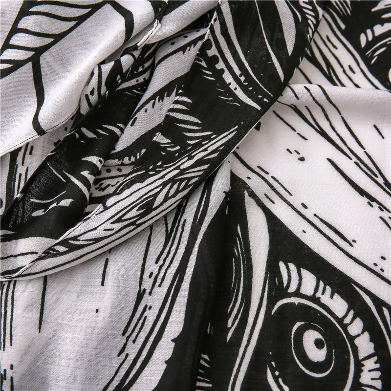 

Luxury brand silk scarves Autumn and winter Fashion Lady bandana quality beach Cotton shawl women's material scarf