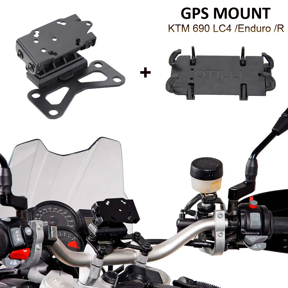 

For 690 LC4 Enduro R Motorcycle Navigation Bracket Mobile Phone GPS Plate Bracket Support Phone Holder 690 LC4