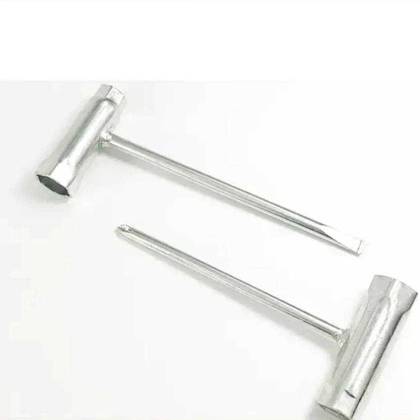 

Spark Plug Wrench with Slotted / Cross Head, Combination Screwdriver T-Wrench for Gasoline Saw Electric Chain Saw Lawn Mower