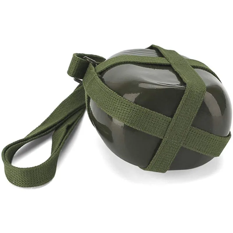 Алюминиевая военного стиля фляга 1/1.5/2/2.5/3л с портативным ремнем-футляром из нейлона для походов на открытом воздухе, езды на велосипеде.