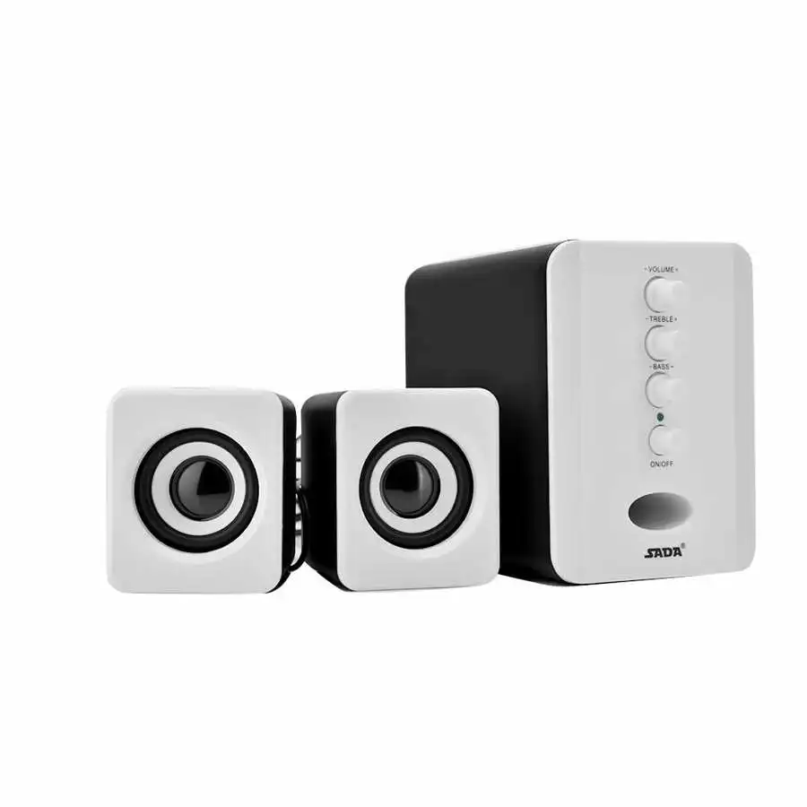 Комбинированные мини колонки SADA с USB 2 1 проводные компьютерные басовый