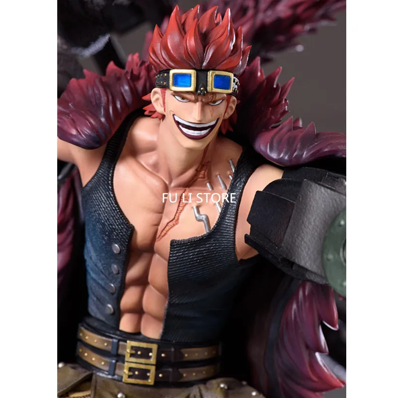

27.17" Anime ONE PIECE Eustass Kid Evil Generation GK Statue Portrait Resin Box Action Figure Collectible Model Toy Y8 69cm