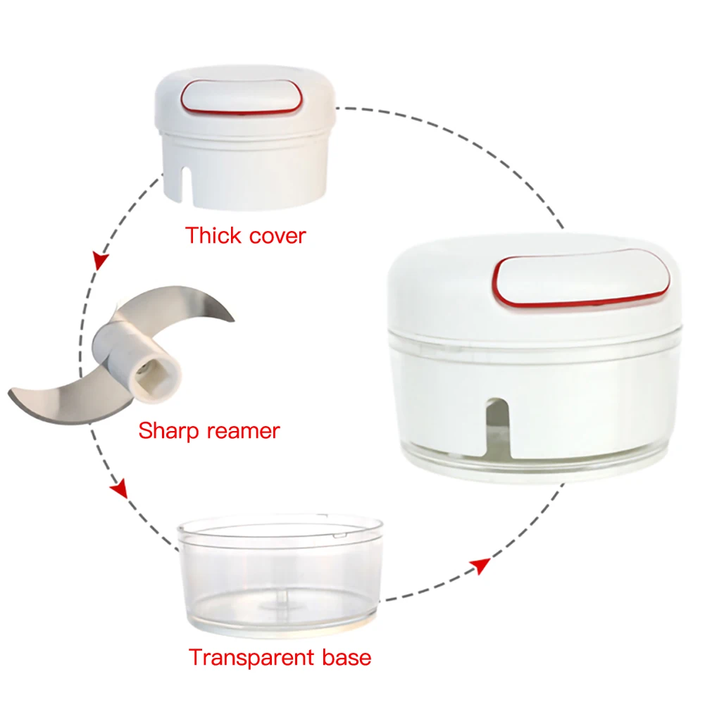 Мини Портативный чесночная пресс дробилка Ручной резак кухонный инструмент