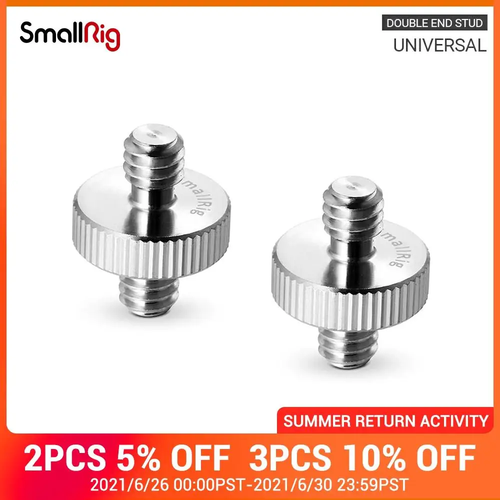 Двухсторонний винт шпилька SmallRig 1/4 дюйма с резьбой 20 дюймов 2 шт. 828 дюйма|Моноподы|