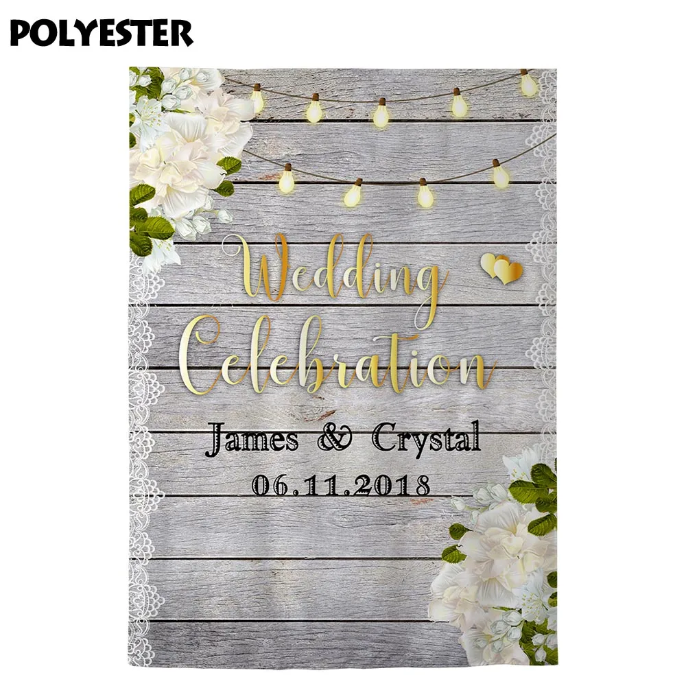 Allenjoy свадебного торжества фотозонт деревянный пол с цветочным принтом и