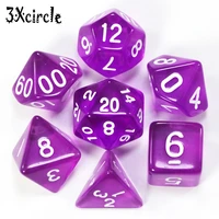 candy colors translucent polyhedron digital dice d4 d20 for dnd dices dados rpg board game