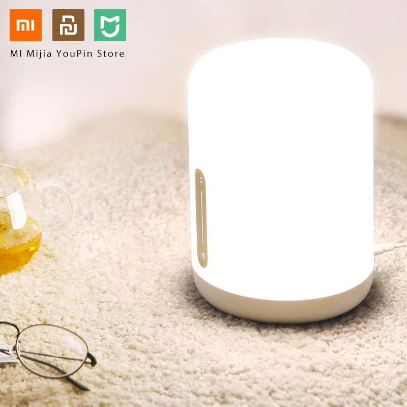 Оригинальная прикроватная лампа Xiaomi Mijia 2 Bluetooth Wi-Fi сенсорная панель управление