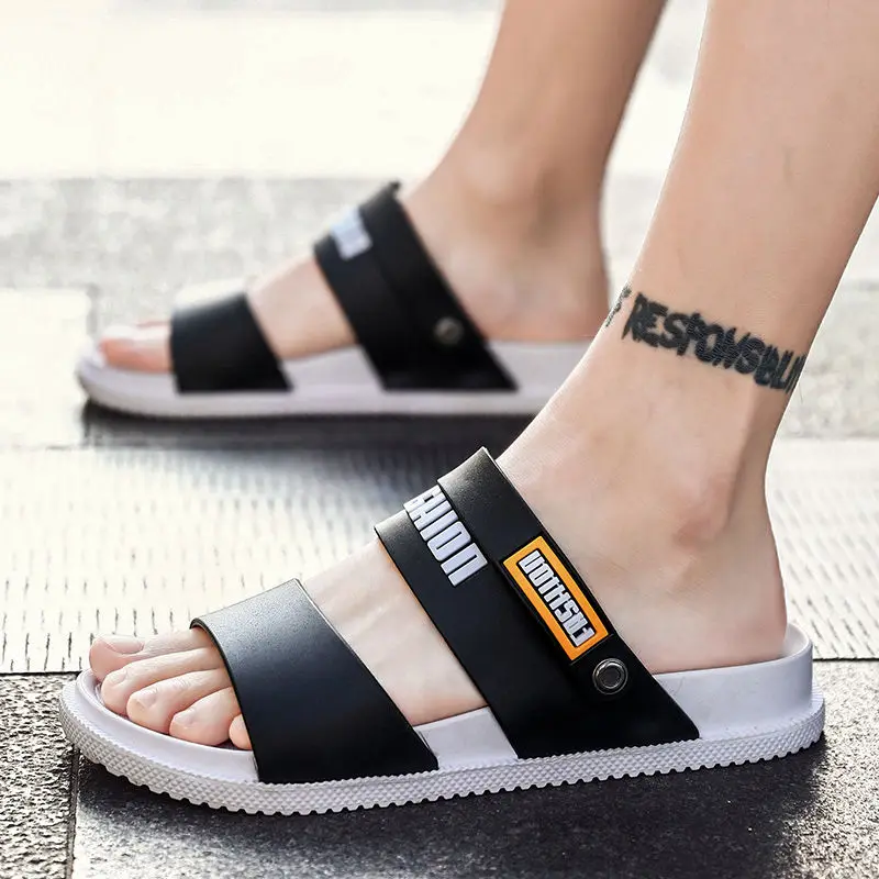 

Men's Sandals 2021 Summer Large Size Men's Soft Bottom Slippers Men's New Fashion Outdoor Beach Shoes plus Size