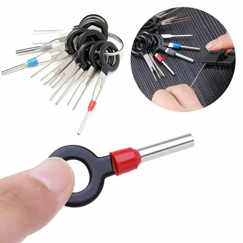 

1 Set Terminal Ejector Kit Car Terminal Removal Kit Repair Wiring Crimp Terminal Connector Ejector Professional Kit Tools A1V0
