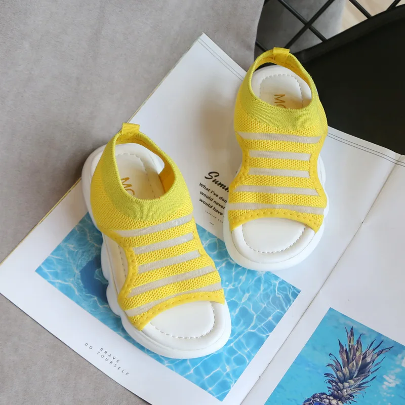 Детские модные спортивные сандалии детские удобные летняя пляжная обувь для