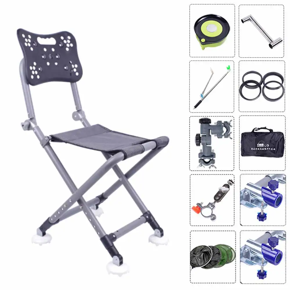 구매 낚시 의자 야외 접이식 의자 발 드래그 개폐식 휴대용 의자, 캠프 여행 해변 피크닉 축제 하이킹