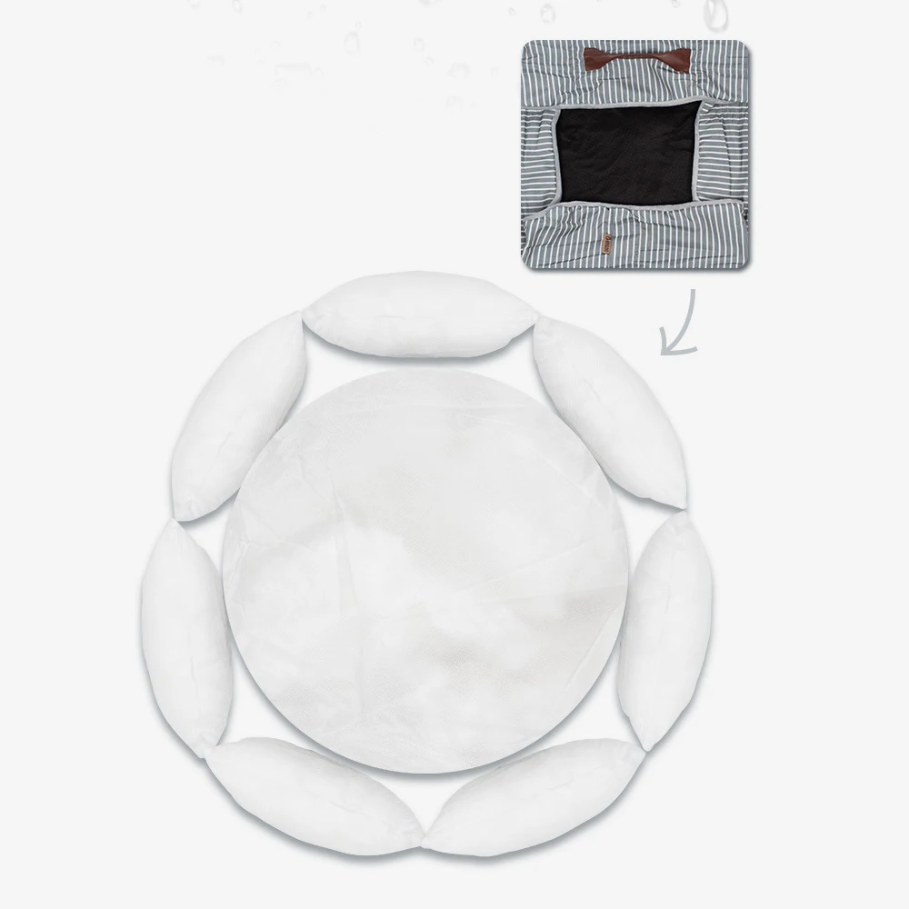 JORMEL Plush Super Soft Pet Bed Waterproof Cat Kennel Dog Round Winter Warm Sleeping Bag Washable Puppy Cushion Mat | Дом и сад
