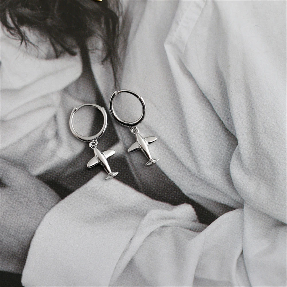 ANDYWEN 925 Sterling Silver Slim Aircraft Drop Earring 2020 Party Wedding Luxury Jewelry For Women Piercing Pendiente | Украшения и