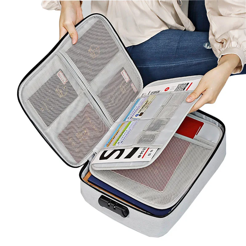 

Вместительная сумка для хранения документов, водонепроницаемая коробка для документов, органайзер для хранения бумаг, дорожная Обложка дл...