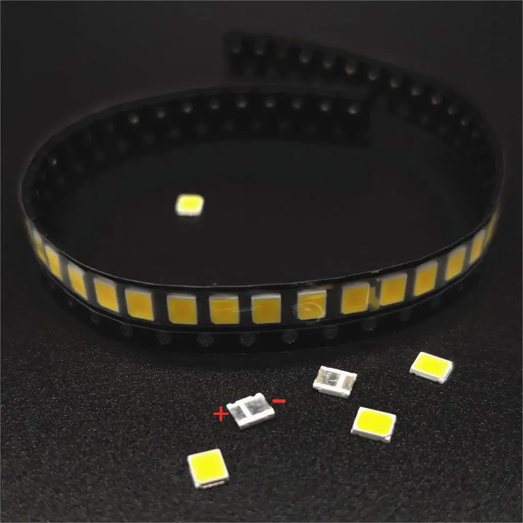 Светодиодные кристаллы SMD 100 1 Вт 3В 6В 9В 18В 30В цепочка ячеек светильник лого белого
