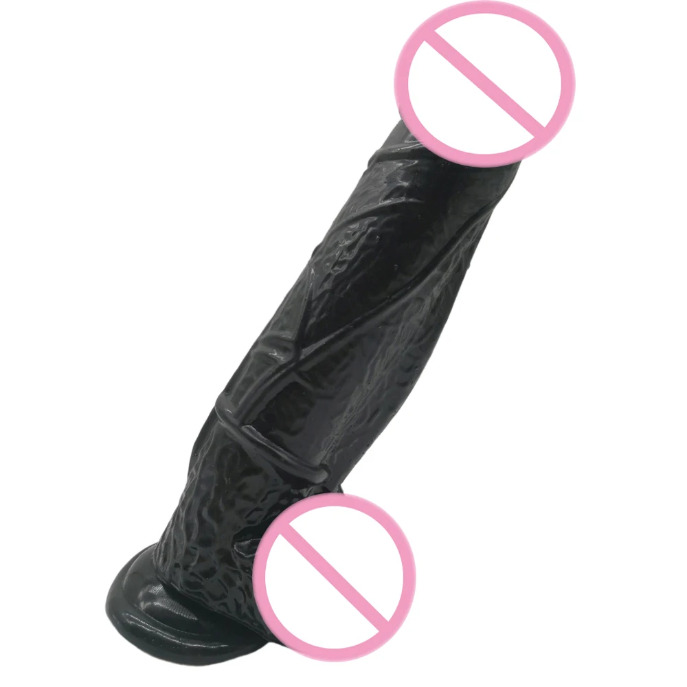 Огромный дилдо для женской мастурбации гигантский супер большой черный