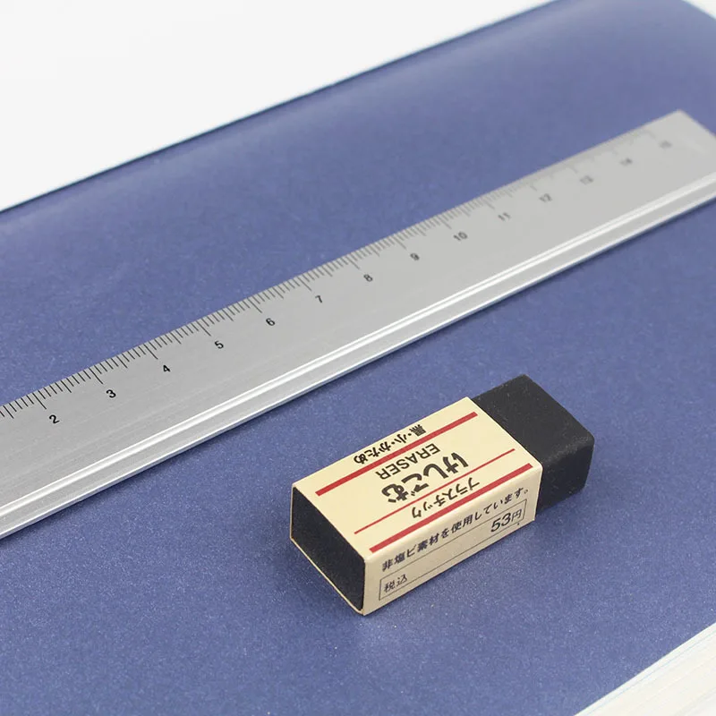 1 pc Japan MUJI high quality eraser white black rubber small/big eraser students supplies