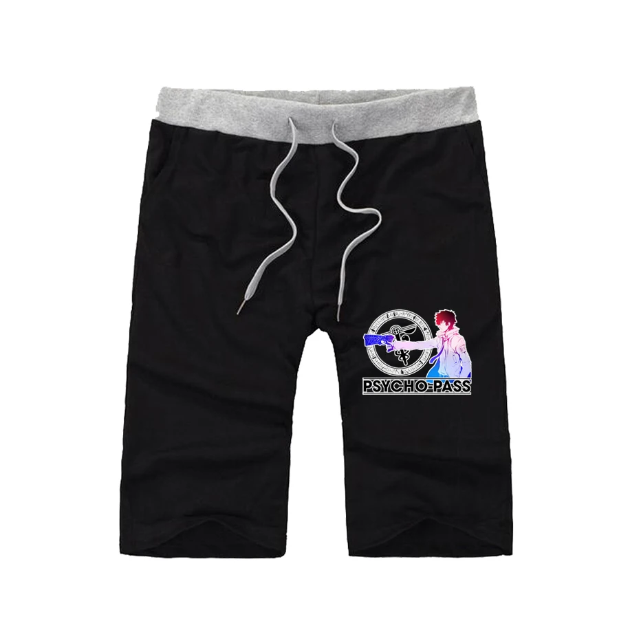 

anime Psycho-Pass shorts teenagers cotton Short Pants Men Casual Summer Short Sweatpants Bodybuilding Workout Fashion Shorts