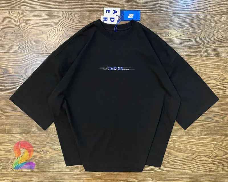 

ADER ERROR 3/4 Sleeve Loose T-shirt Men's Women's High Quality Round Neck Silicone Print 7-point Sleeves Tops Adererror T Shirts