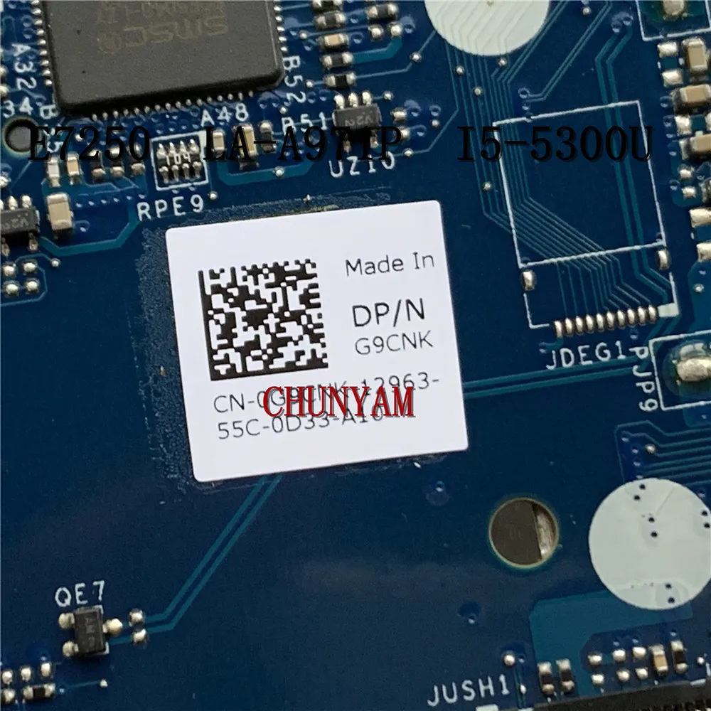 Совершенно новый телефон для ноутбука dell latitude E7250 материнская плата ZBZ00 I5-5300U G9CNK