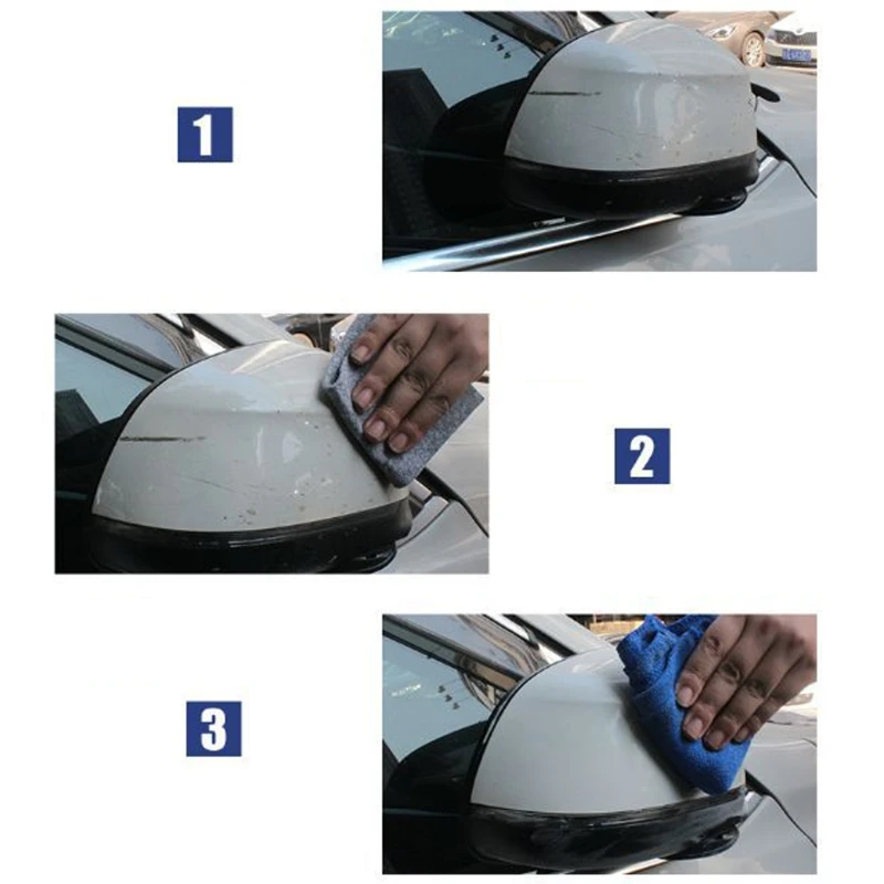 

2PCS/BAG Auto Car Scratch Repair Remover Nano Cloth Eraser Magic Surface Scuffs Fix Car Scratches Polishing Supplies