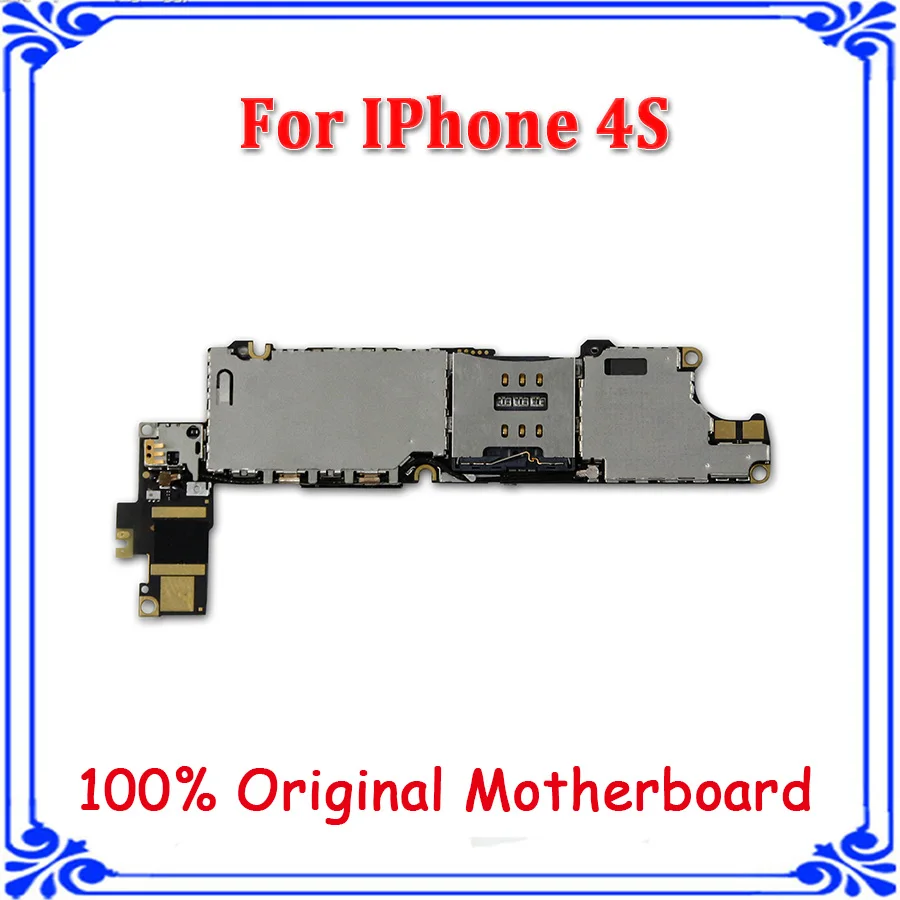 16 Гб оригинальная материнская плата для iphone 4s разблокировка основная плата работа GSM версия логическая плата для мобильных телефонов