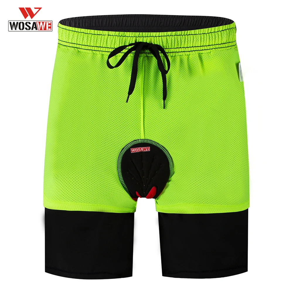 WOSAWE велосипедные шорты 5D гелевые силиконовые накладки Штаны спортивные Бермуды