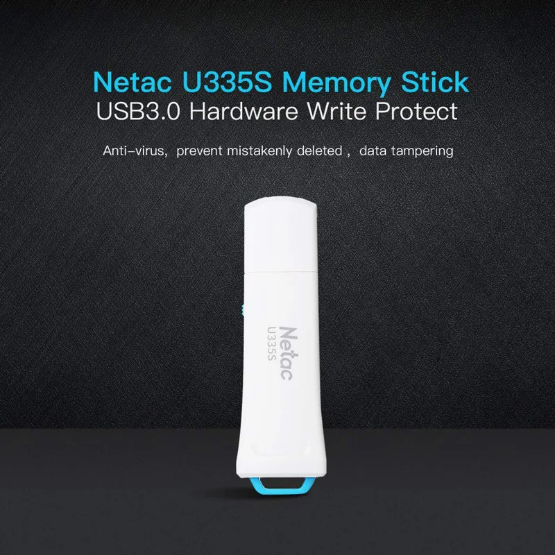 Netac U335S USB флешка флеш накопитель 32 ГБ cle usb 3 0 защита от записи пластиковая карта
