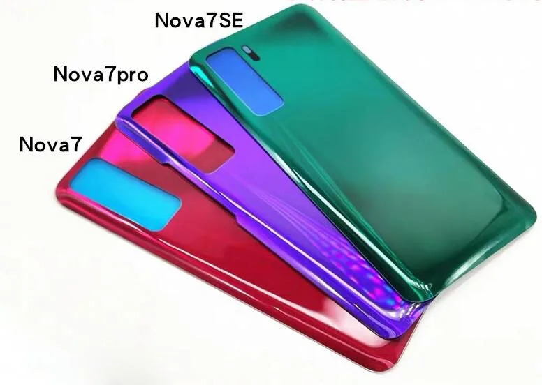 Новая задняя крышка для Huawei Nova 7/Nova 7 Pro/Nova 7SE стеклянный корпус Крышка батарейного