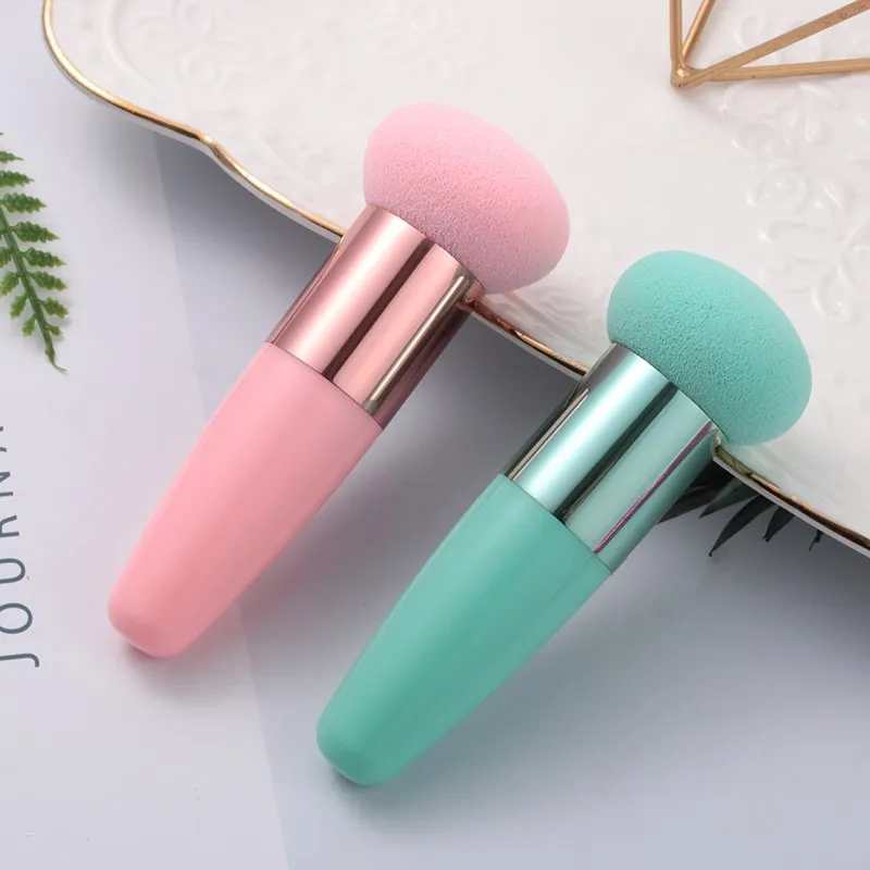 

Mushroom head powder foundation Foundation Liquid Sponge Beauty Cosmetic Powder Puff with Smooth Handle Face MakeUp Brushes Tool