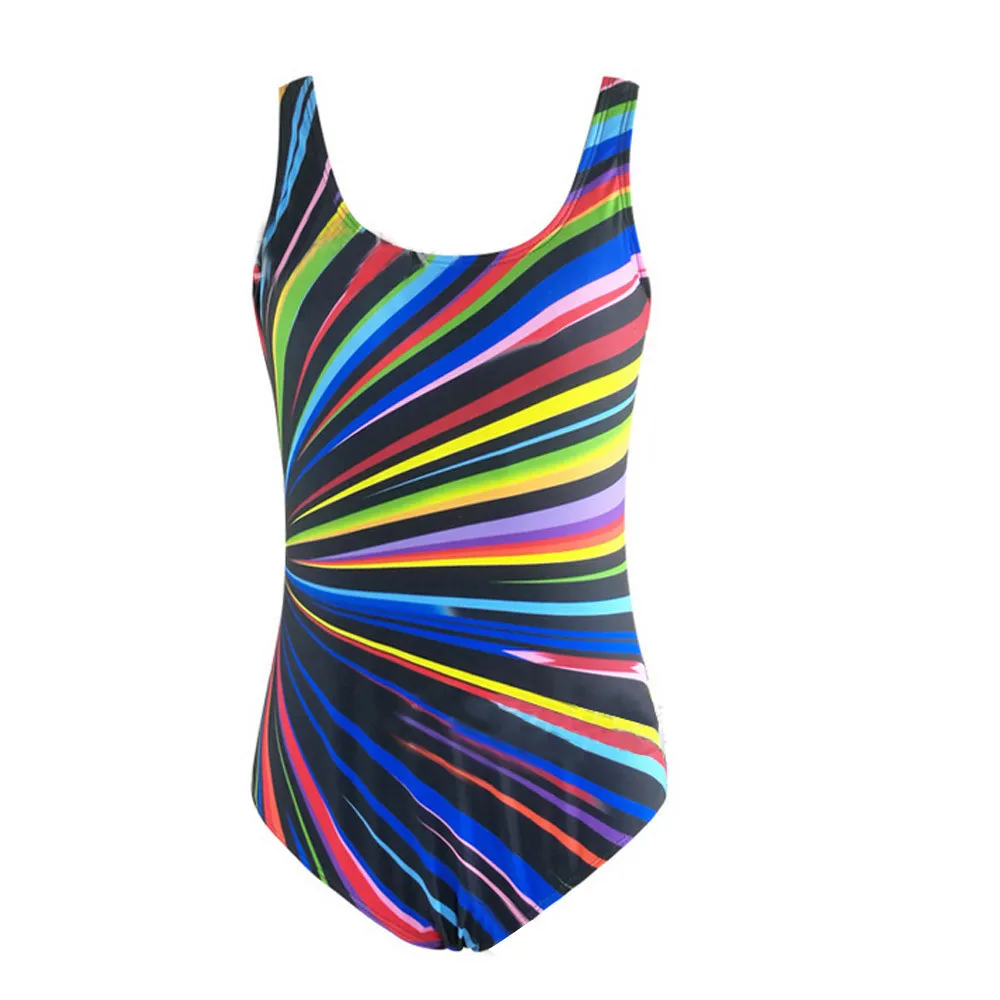

Rainbow Sexy Bikini Set Swimsuit Push Up Swimwear Women Monokini Adjustable Shoulder Swimsuit Bathing Suit Swim 5