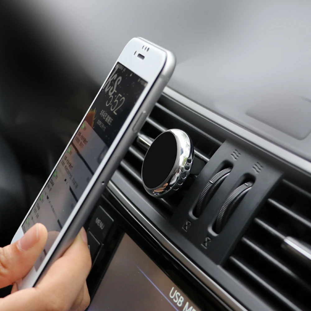 

Car Mobile Phone Bracket Air Outlet Air Freshener Outlet Auto Decoration Magnetic Accessory Diffuser Adornment Hold For GPS