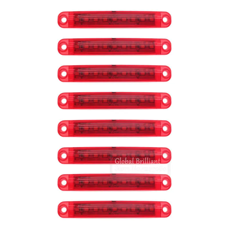 

8/10/20pcs 24V Waterproof 9LED Lights Side Marker Light Tail Indicator Parking Lamps Bus/Truck/Trailer/Truck