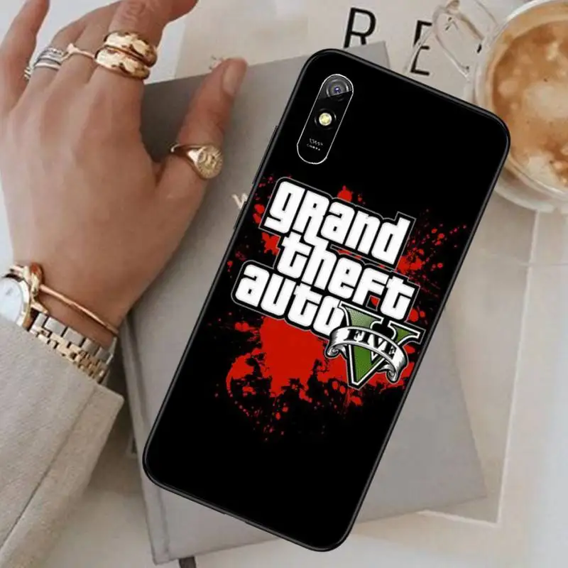 

rockstar gta 5 Grand Theft Phone Case For Xiaomi Redmi note 4 4X 8T 9 9s 10 K20 K30 cc9 9t pro lite max