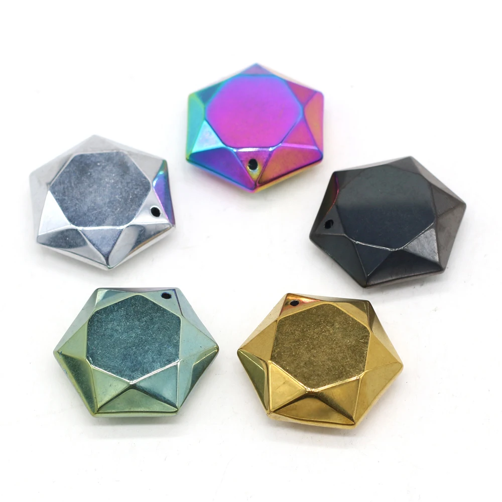 Подвески из натурального металла изысканные гематитовые Аксессуары для