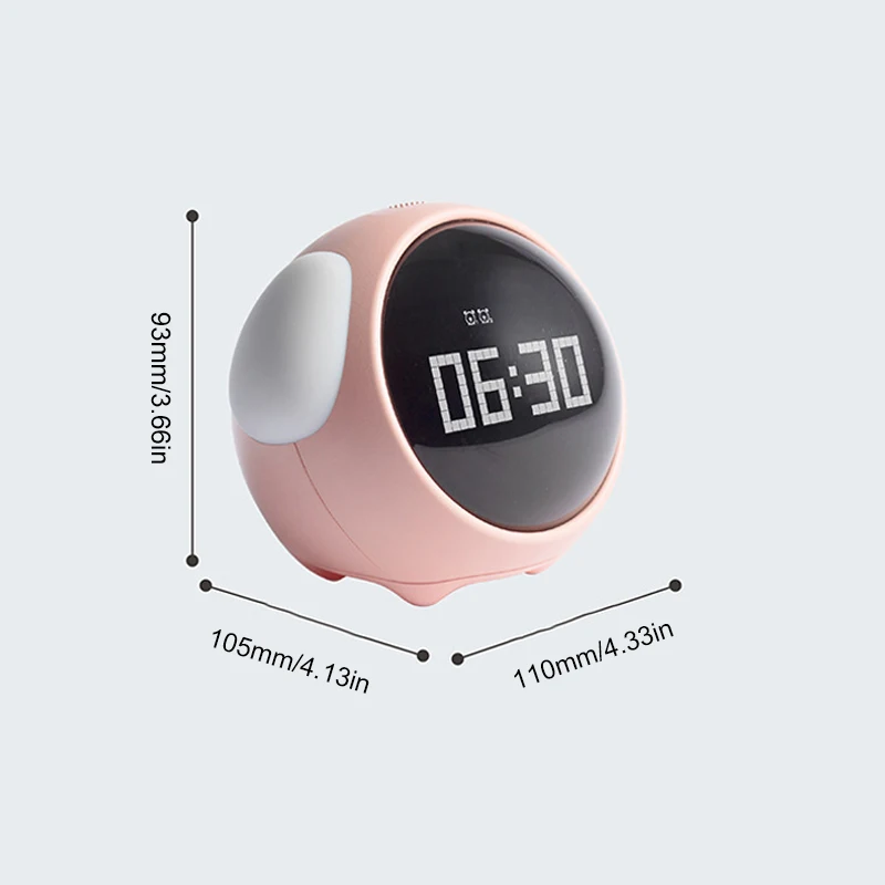 Детский умный будильник с милыми выражениями электронные настольные часы ночным