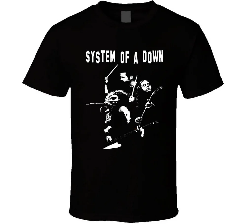 System Of A Down 04 черные топы футболка хлопковая на заказ для мужчин женщин S 5XL размер 11