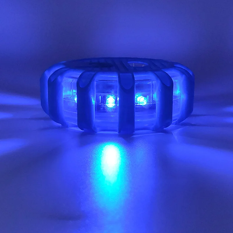 Прямая поставка СВЕТОДИОДНЫЙ дорожный сигнальный фонарь синий свет защитный