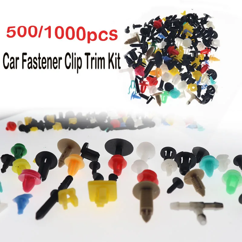 

500/1000 шт. Универсальный Автомобильный крепежный зажим для бампера автомобиля фиксатор крепежные зажимы для бампера автомобиля заклепка под...