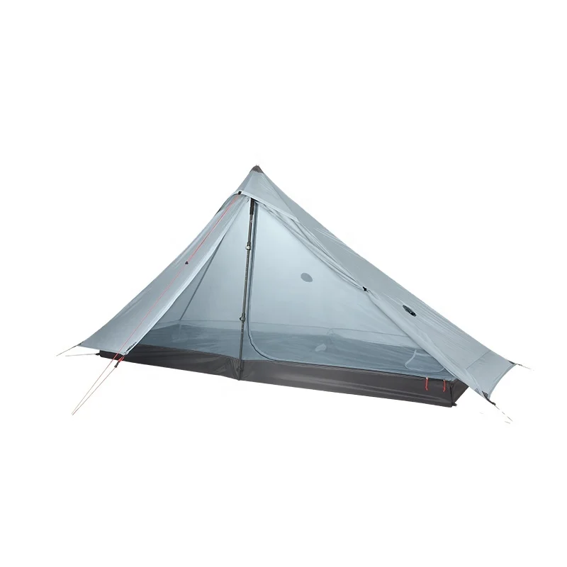 

3F UL GEAR Upgraded Ultralight 2 Man tent 20D nylon Double Layers Outdoor winter Camping Tent Cot