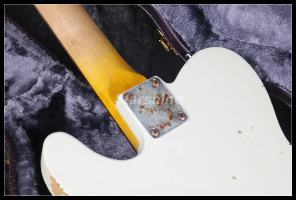 Горячая Relic TL Электрический GuitarZ-ZS4 P90 пикапы струны через тело клен шеи золы тела