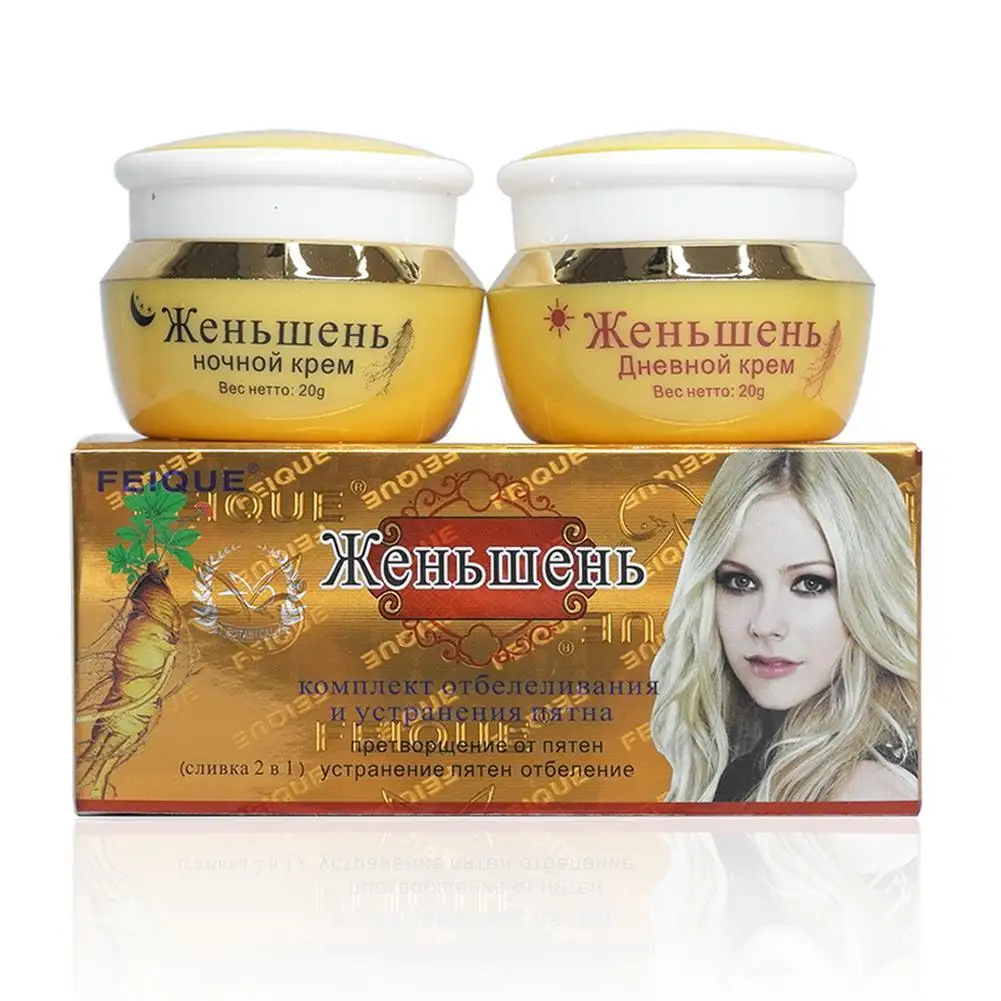 

2 шт./компл. женьшень, питательный крем, брикет, уход за кожей для дня, ночи, крем для лица, товары 2021 бритьев