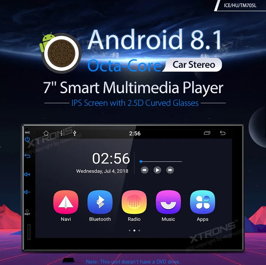 XTRONS 2 Din Универсальный 7 &quotAndroid 8 1 радио 32 Гб автомобильный стерео