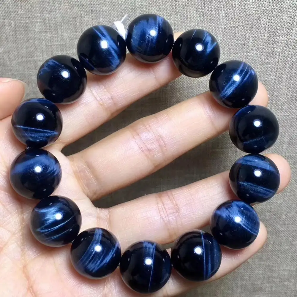 16 мм натуральный синий тигровый глаз драгоценный камень ястреб круглые бусины