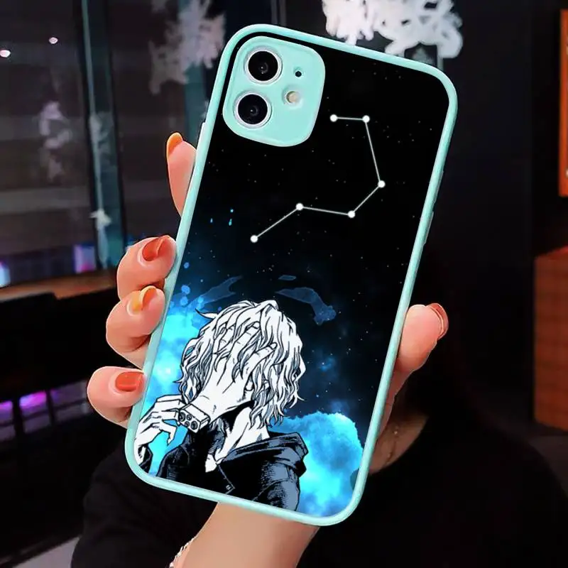 

My Hero Boku No Hero Academia Phone Case Matte transparent For blue iPhone 12 Mini 11 Pro XR XS Max 7 8 Plus X Back Cover