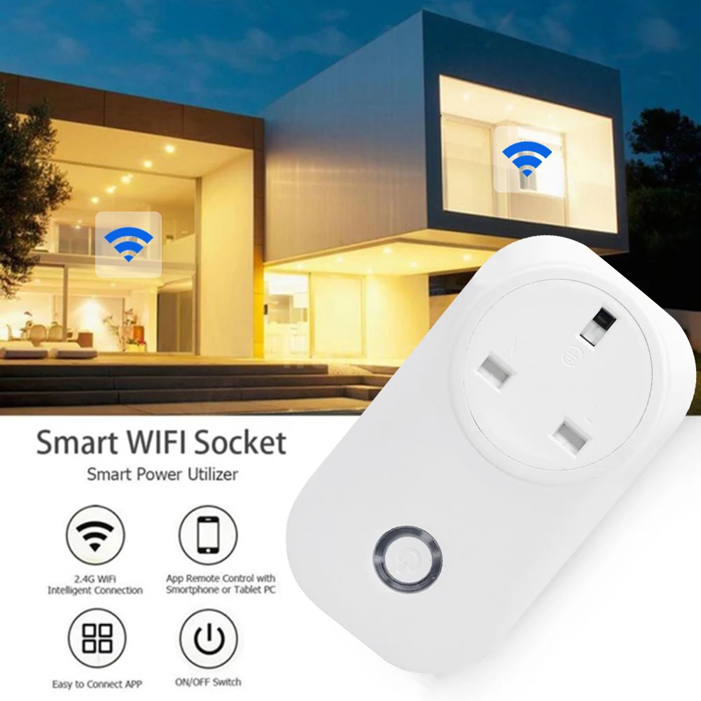

UK smart socket Wifi smart socket 10A electric quantity gauge