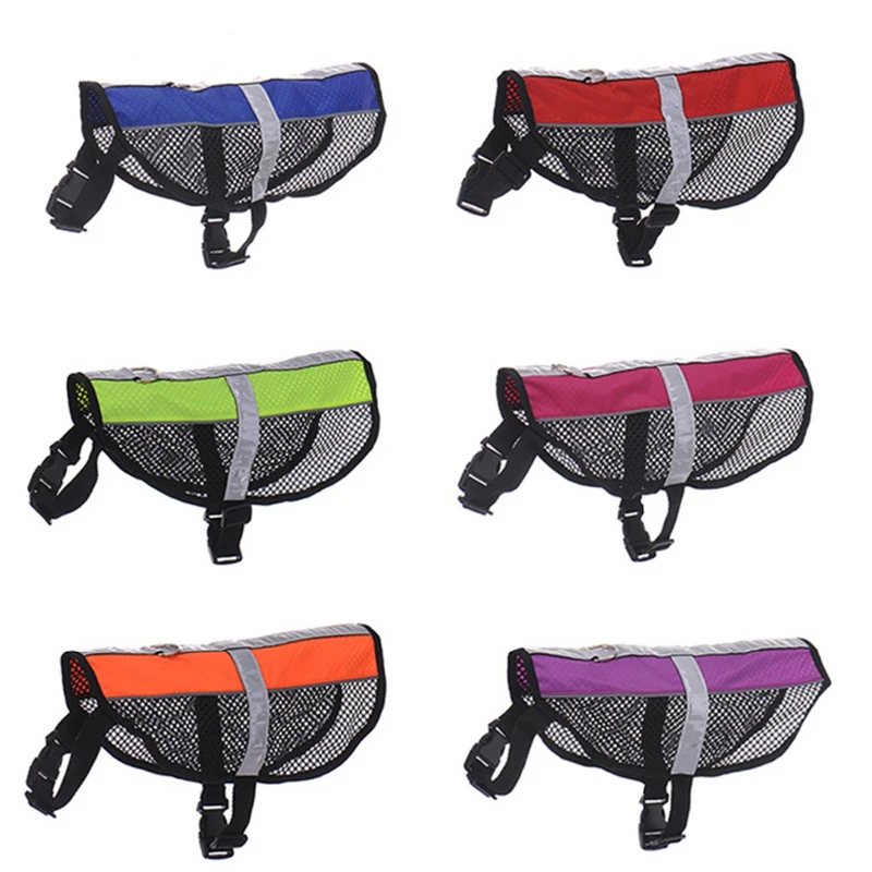 Comfortable Breathable Reflective Dog Harness Vest Pet Puppy Mesh Adjustable Six Color Small Harnesssize S M L Size | Дом и сад