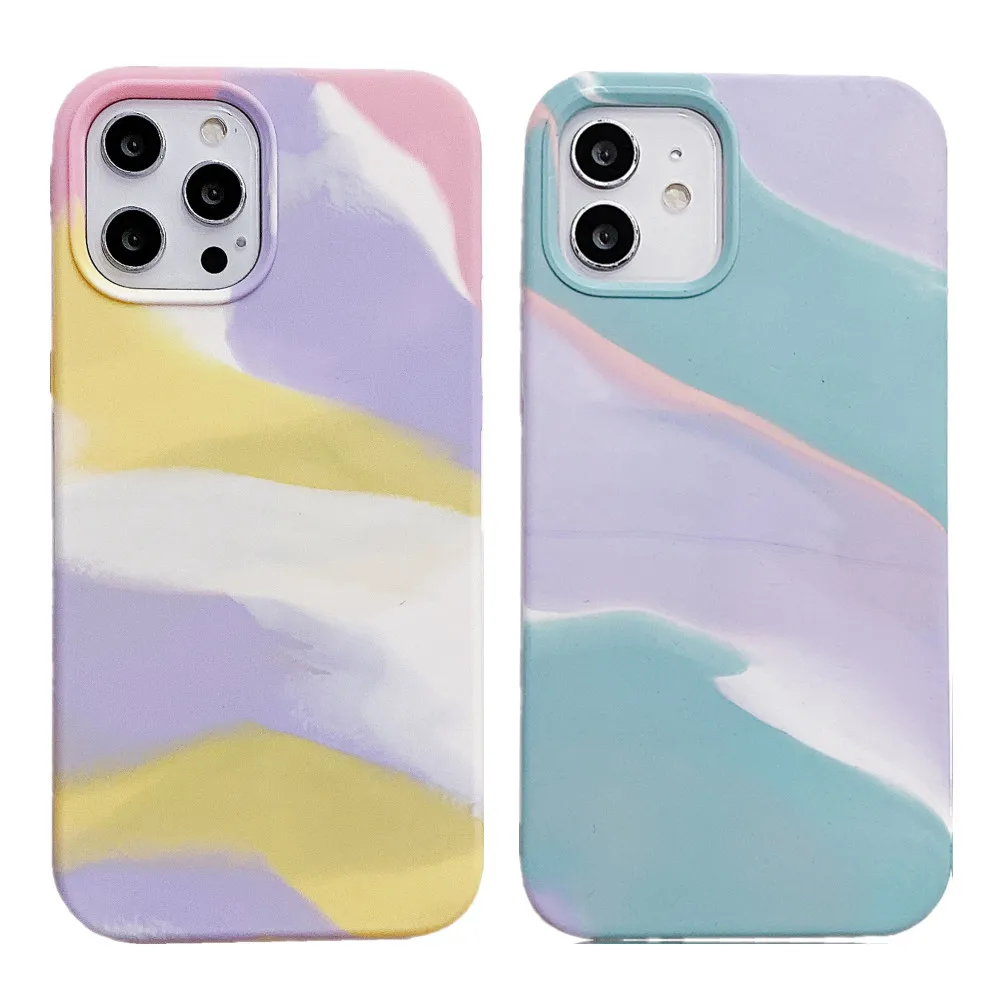 

Shockproof Silicone Case for iPhone 12 11 Pro Max Mini XS XR 7 8 Plus SE 2020 Luxury Colorful Soft Cover Slim Fit Phone Coque