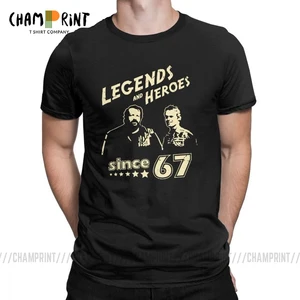 Men's Bud Spencer Legends And Hero Since 67 T-Shirts Terence Hill Novelty O Neck Short Sleeve Tops Cotton Tee Gift Idea T Shirt